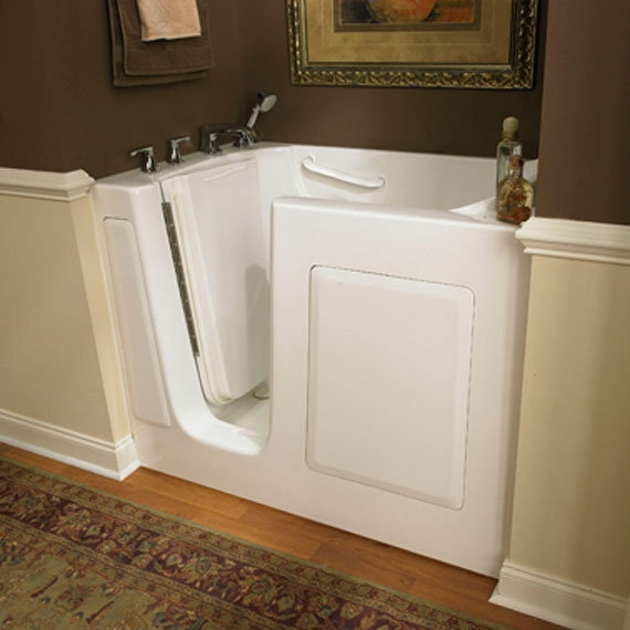 51'' x 31'' Walk-in Whirlpool Bathtub, Left, Linen