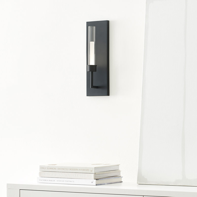 Linger 1 - Light LED Armed Sconce, Black