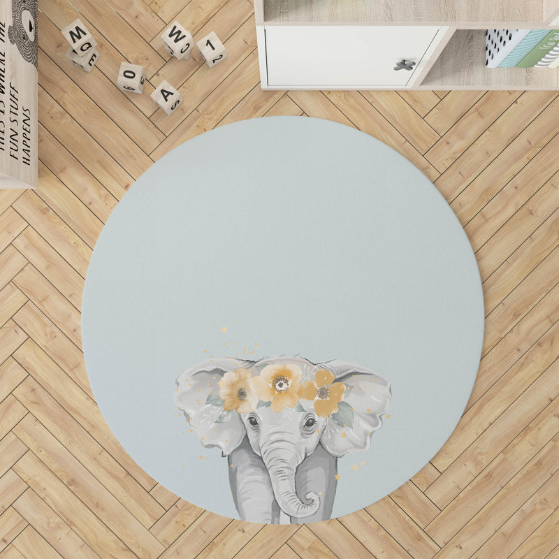 Tapis de jeu Elephant Kids, Bleu