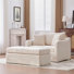 Fauteuil d'appoint avec repose-pieds l 43,9 po Chenille