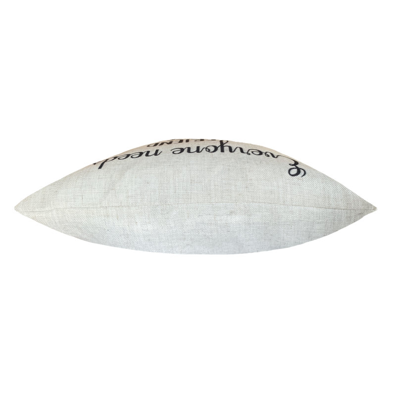 Rela Abstract Cream Square Throw Cushion