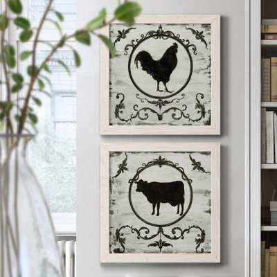 " Berkshire Rooster " 2 - Pieces