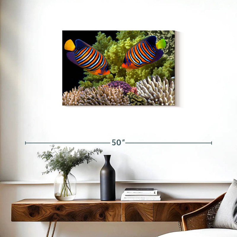 Brampt Red Sea Reef Regal Angelfish, 20" H x 30" W