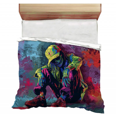 Polyester Machine Printed Duvet Cover