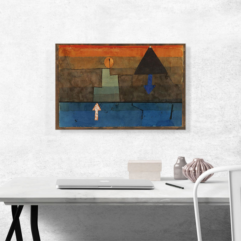 1924 par Paul Klee - reproduction d'art sur toile tendue, H 18 po x l 26 po x P 0,75 po