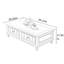 Solid Wood Coffee Table in Ash with Retro Green-104931018