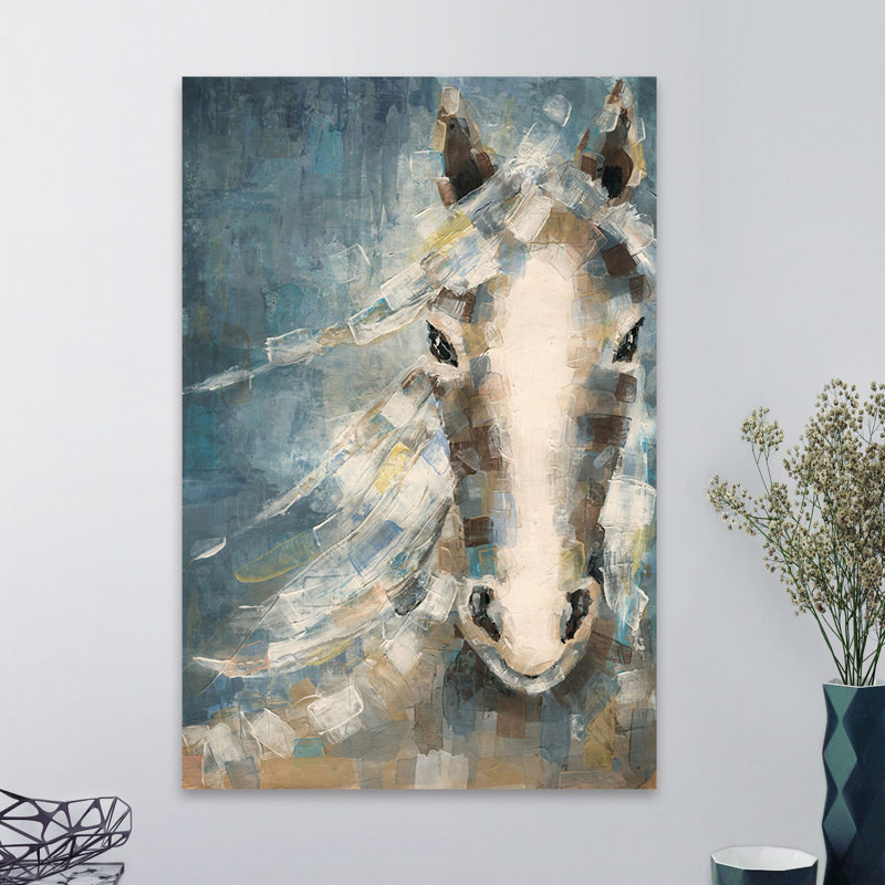 Stubborn Stare 1 Piece Wrapped Canvas Painting, 38cm H x 25cm W x 3.81cm D
