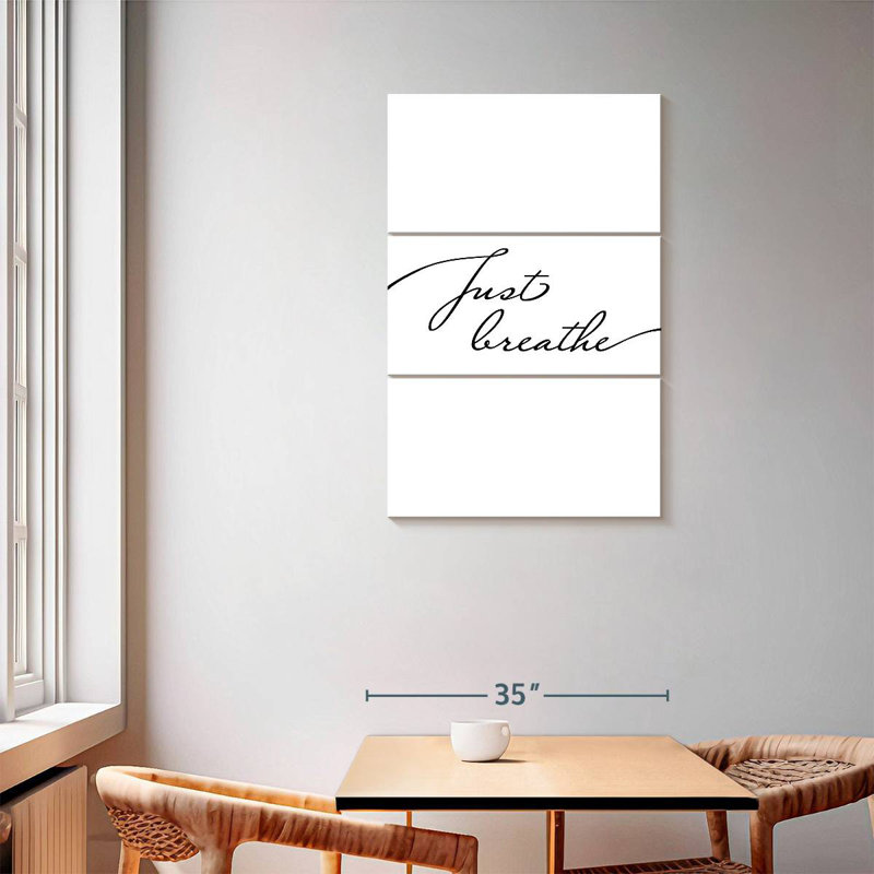 Tergel Minimalist Just Breathe, H 57 po x l 36 po