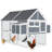 Fleetwood 40.2 Square Feet Chicken Coop with Chicken Run For Up To 10 Chickens