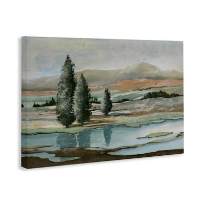 Natural Creek Landscape Canvas Wall Art by Max Maxx