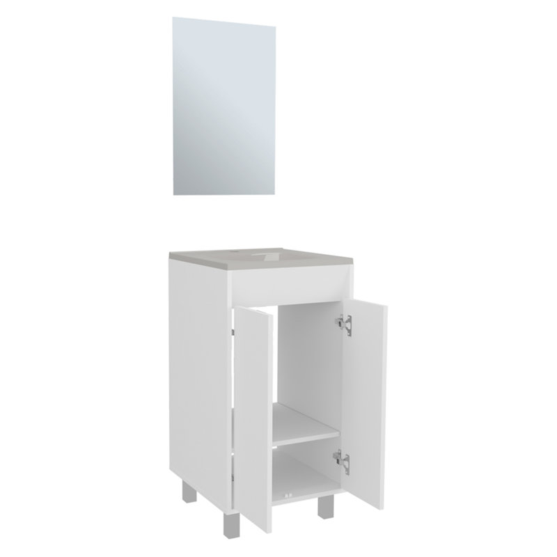 Armoire, salle de bain (PAS DE ROBINET INCLUS), White, White