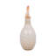 Vase décoratif en verre avec couvercle en forme de larme pour décoration intérieure - Vase de table élégant pour le salon et le bureau - Ivoire-2133550044