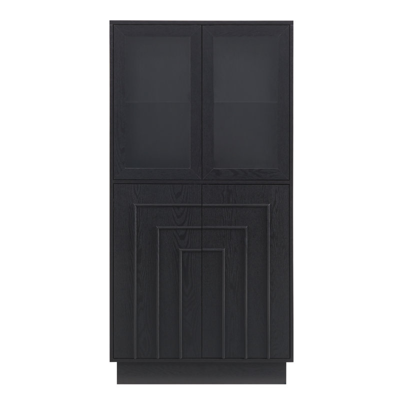 Bernest 31.5" Bar Cabinet, Black