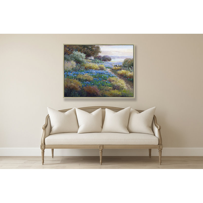 Bluebonnet Light Print, Brown, 32" H x 42" W