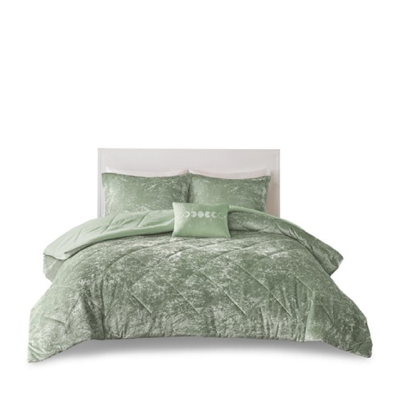 Ensemble de literie en velours luxueux, polyester hypoallergénique pour maison moderne