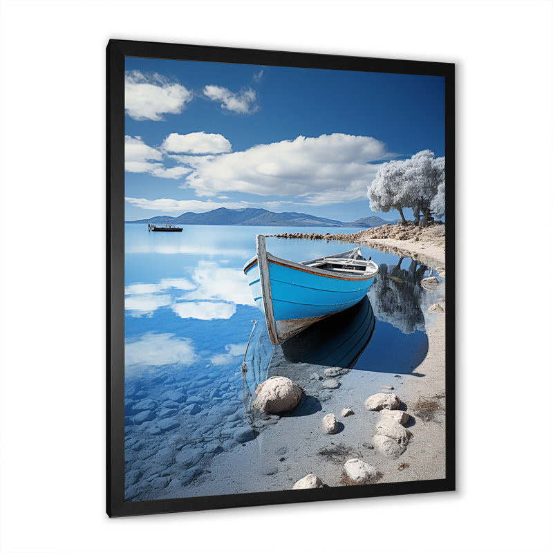 Gardunio Coastal Reflections I, H 20 po x l 12 po x P 1 po, Cadre photo noir
