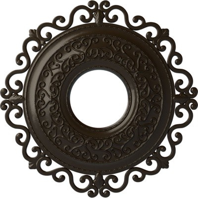 22 po de diamètre extérieur x 6 1/4 po de diamètre intérieur x 1 3/4 po de médaillon de plafond Orrington (convient aux auvents jusqu'à 6 1/4 po)