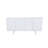 Modern White Console Table with Multiple Shelves, 59.1 x 29.9 x 15.7 inches | 100% Melamine Coated Particle Board, Thickness: 0.7 inches | Stylish Wall-Mountable Design with Sturdy Plastic Legs, Perfect for Home Décor-1222453906