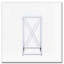 Table d'appoint blanc brillant et chrome