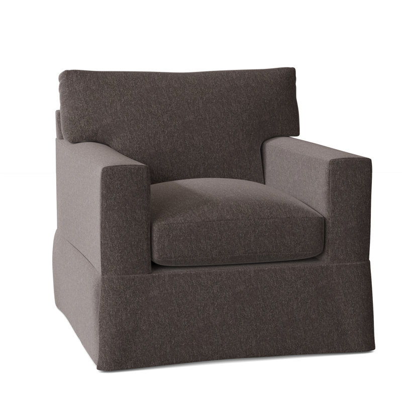 Fauteuil à housse large 37 po McCall, Gris anthracite Crafty
