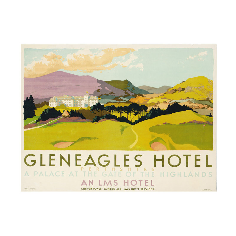Toile d'artiste de Gleneagles, artiste inconnu, 1924, H 18 po x l 24 po