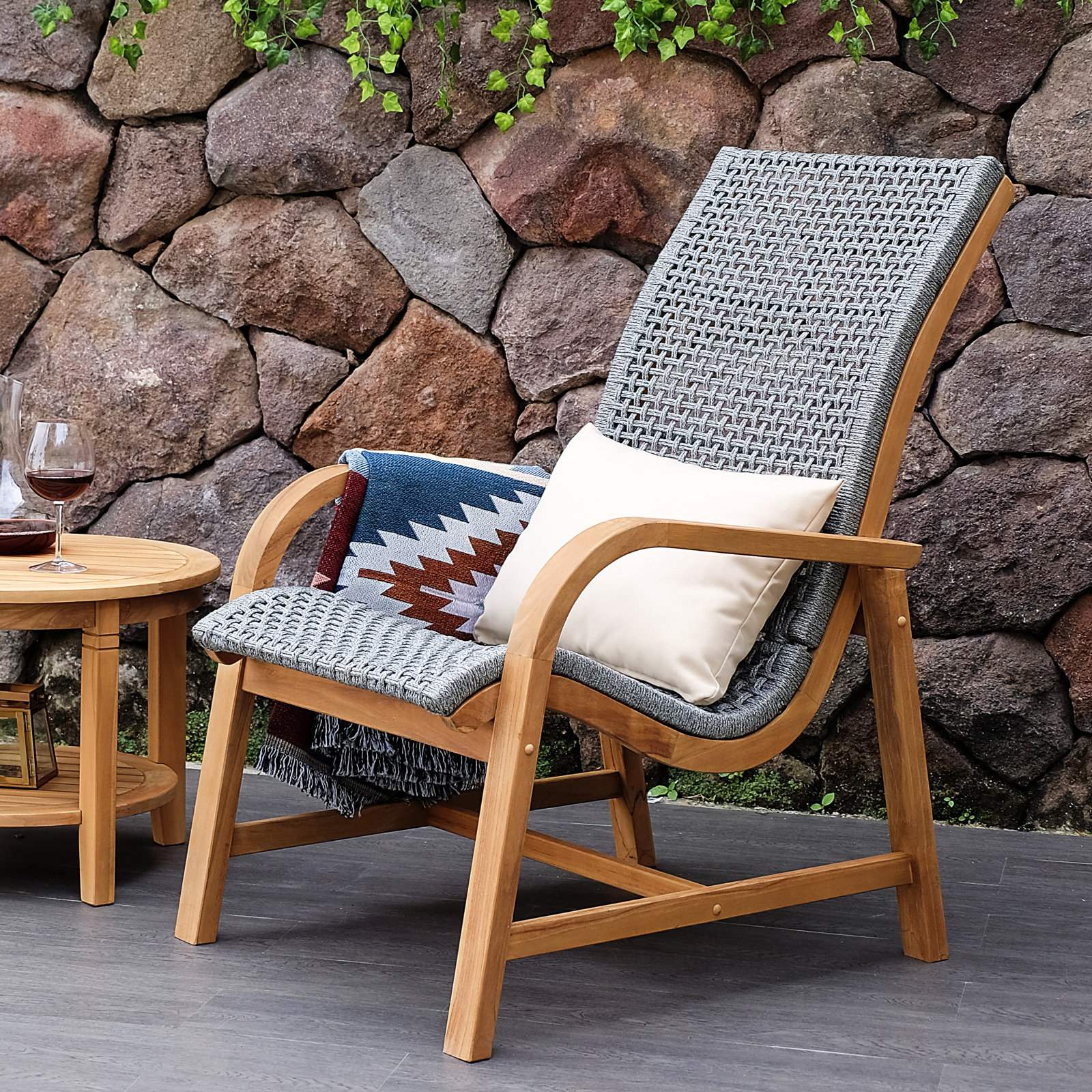 Teak Patio Lounge Chair