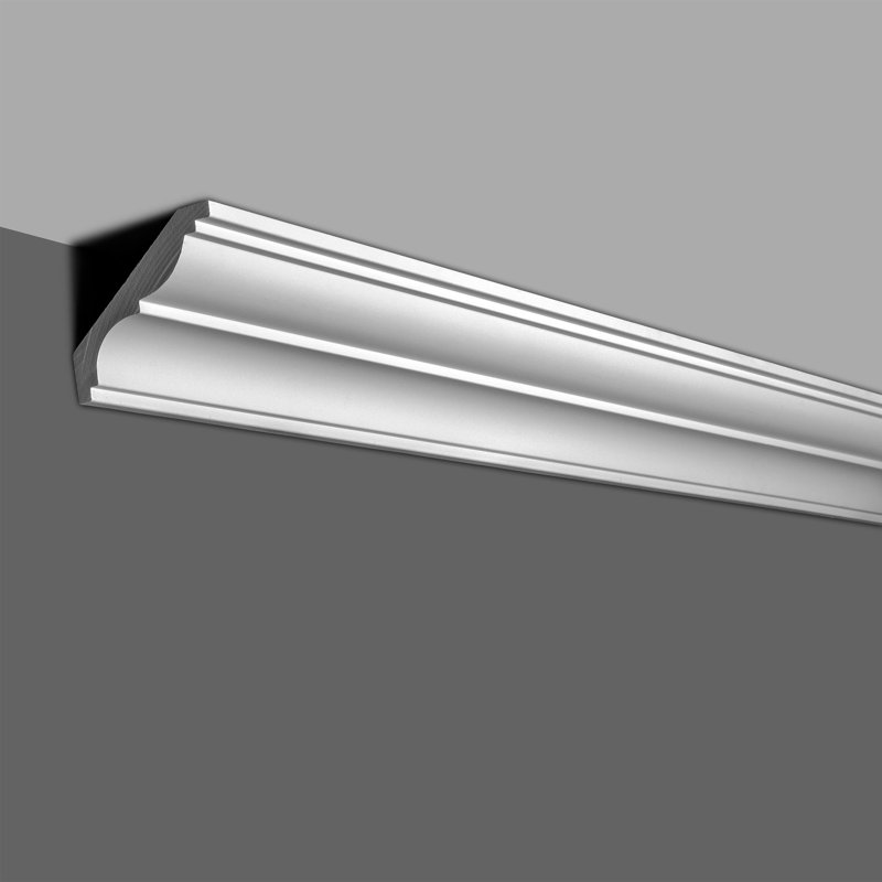 3-3/8 in x 3-1/2 in x 94-1/2 in Plain Polyurethane Crown Moulding Pro Pack 39 LF
