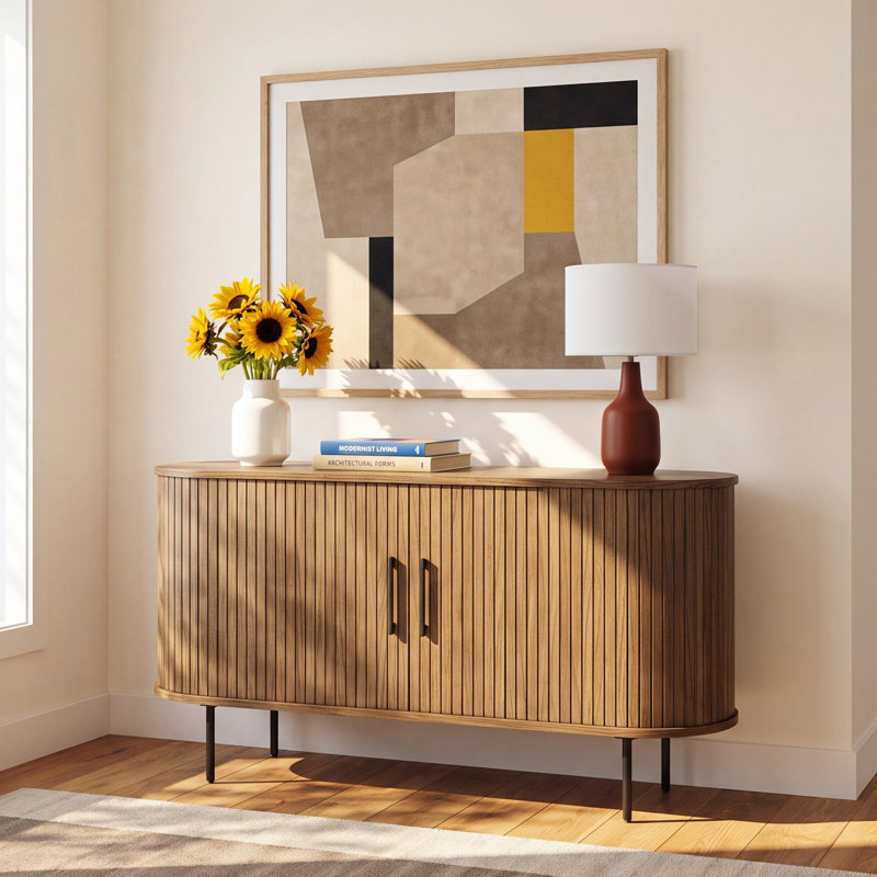 Iris 55" Sideboard, Smoked Oak