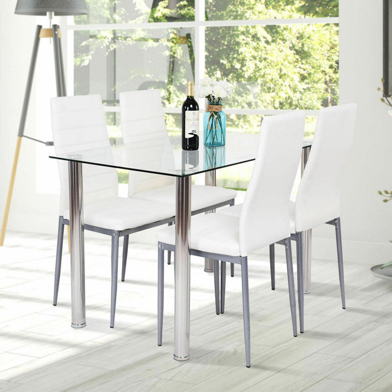 Pelaez Glass Dining Set