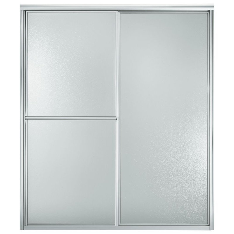 Porte de douche de luxe à dérivation 56,5 "x 70" Deluxe, Argent