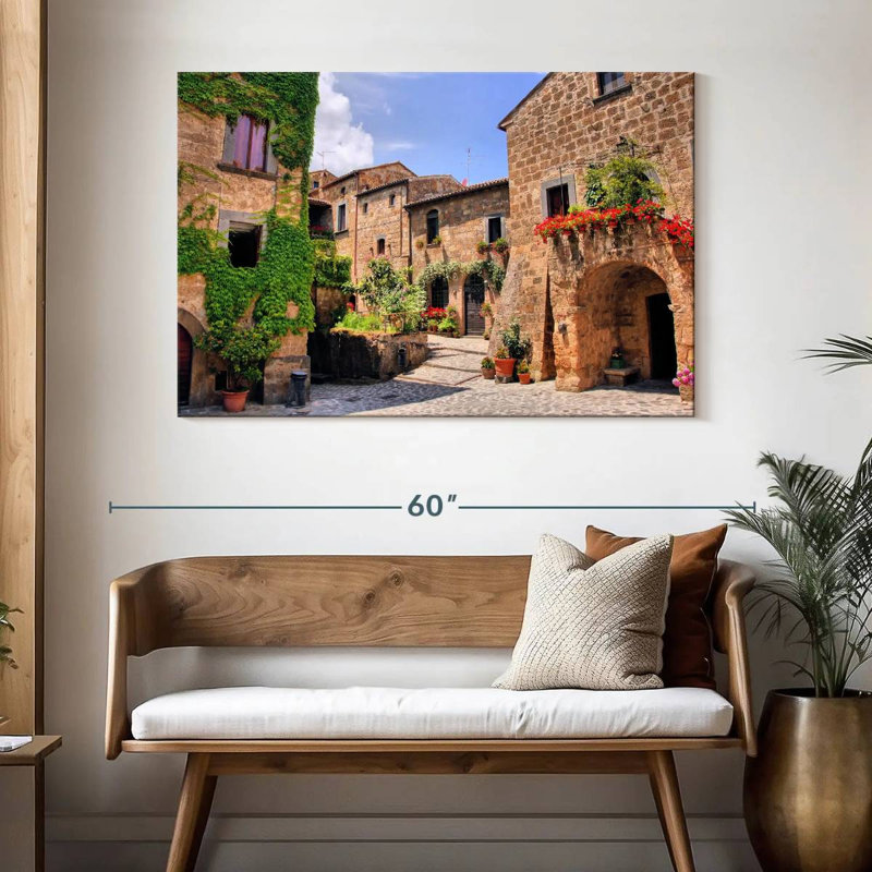 Ravi, pittoresque ville italienne, H 32 po x l 48 po