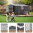 10 Ft. W x 12 Ft. D Metal Storage Shed with Upward-Opening Window, Lockable Doors & Handheld Work Light-122436453