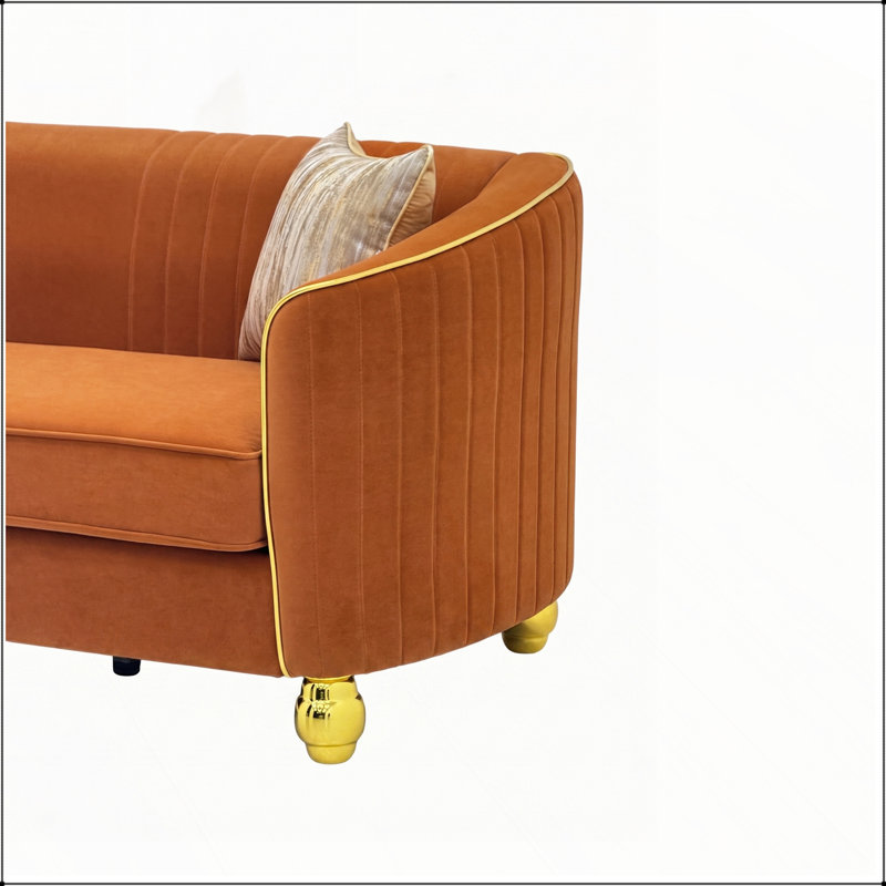 Coussin amovible moderne en velours pour canapé 3 places