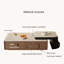 Table basse simple carrée en pierre micro-cristalline