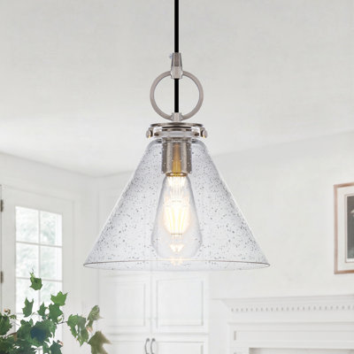 Levona 1-Light Modern Pendant Light With Cone Lampshade ,Adjustable Pendant Light Fixture For Kitchen Island Dinning Room Bedroom