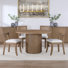 Barry Oak Wood Dining Set