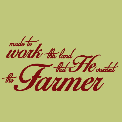 Décalcomanie murale « the agriculteur quote », Canneberge