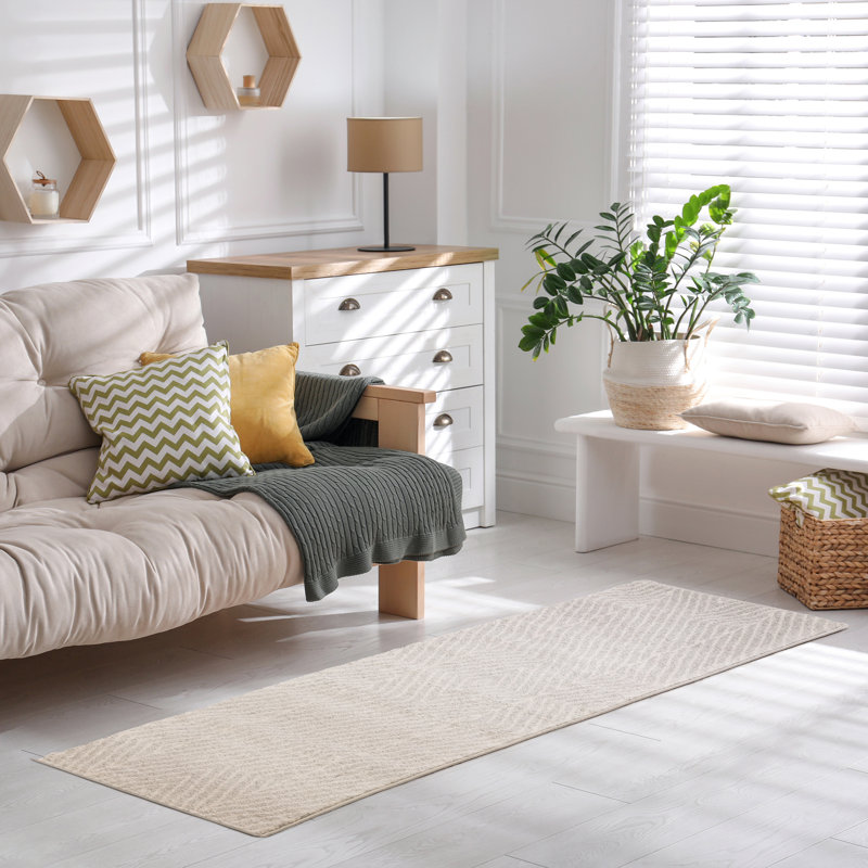 Donnavin Geometric Area Rug, Runner 66 x 240cm