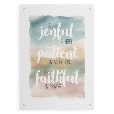 Be Joyful -Canvas Print Only - NOT FRAMED