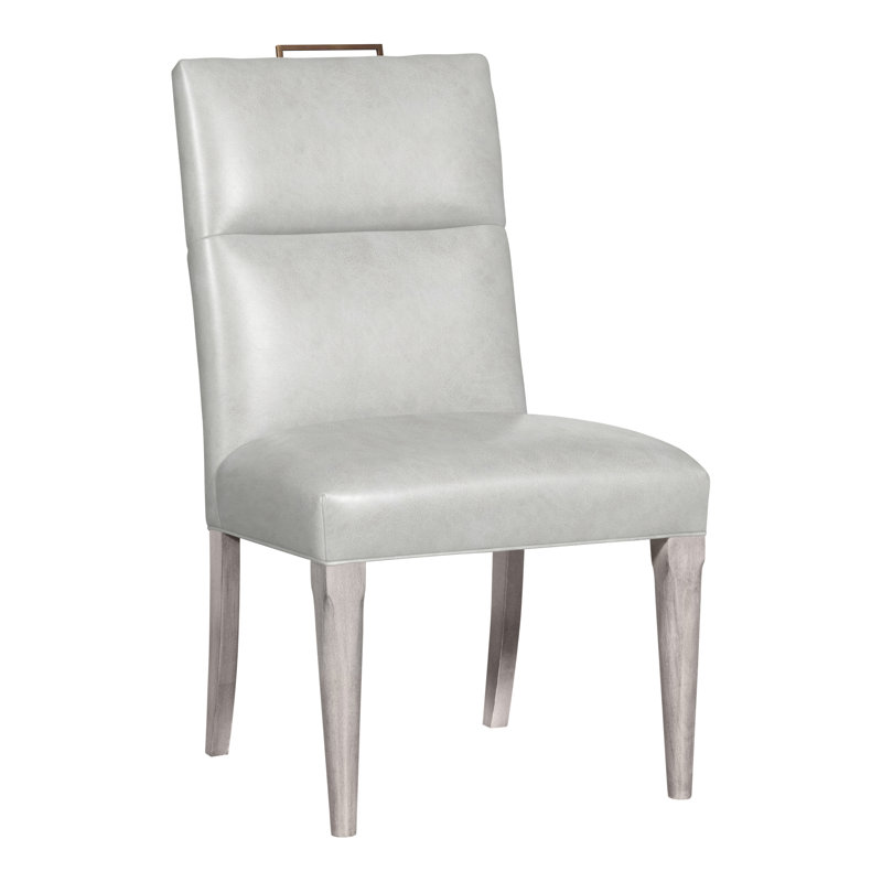 Thom Filicia Home Fabric Tight Back Side Chair, Dove Gray, Ziggy Dune