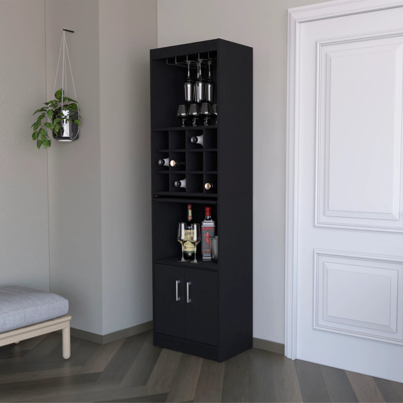 Bar avec rangement pour bouteilles de vin