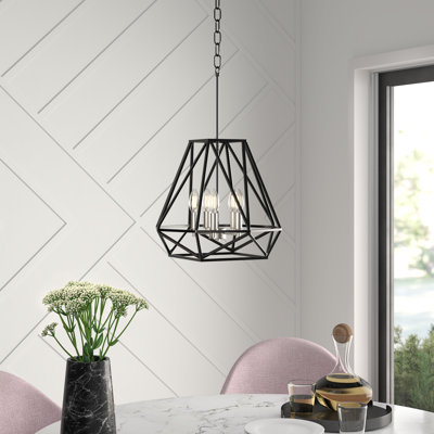 Cranford 5-Light Lantern Geometric Chandelier