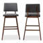 Upholstered Counter Stool with Solid Wood Frame-668797121