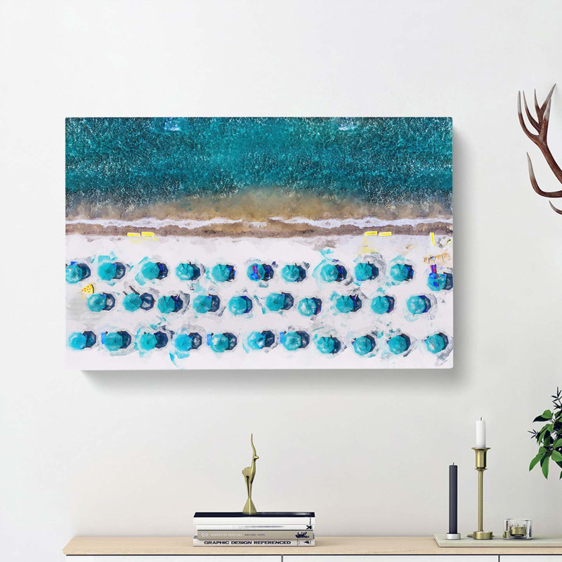 On The Beach In Abstract - Wrapped Canvas, 50cm H x 76cm W x 3cm D