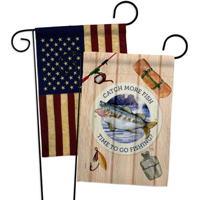 Double Sided 18.5'' H x 13'' W Polyester Garden Flag