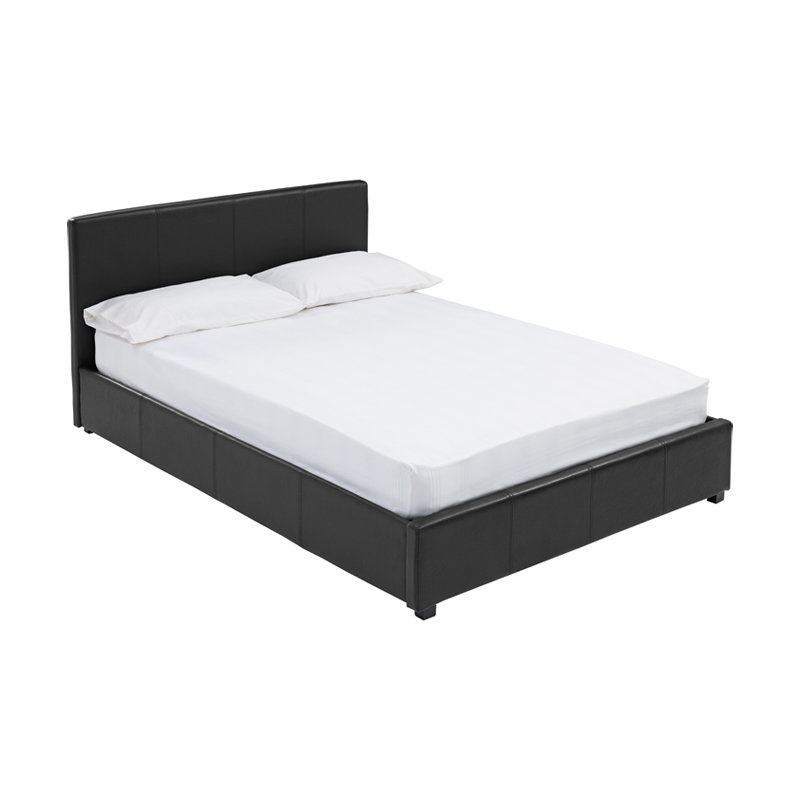 Upholstered Bed, Black, Kingsize (5')