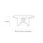 Table basse en bois massif au design minimaliste noir