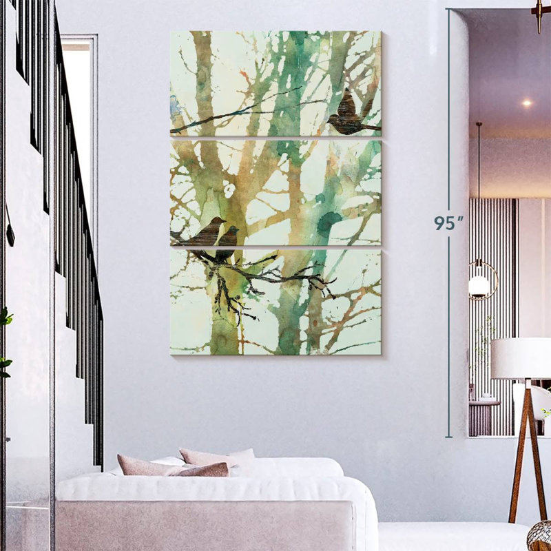 Harnek Botanical Birds I, 32" H x 20" W