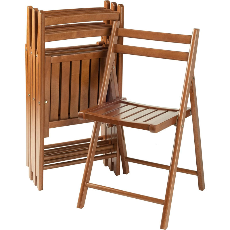 Chaise pliante Red Barrel Studio® Quiana Banquet, Teck