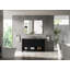 54 inch Double Bathroom Vanity in White-814282244